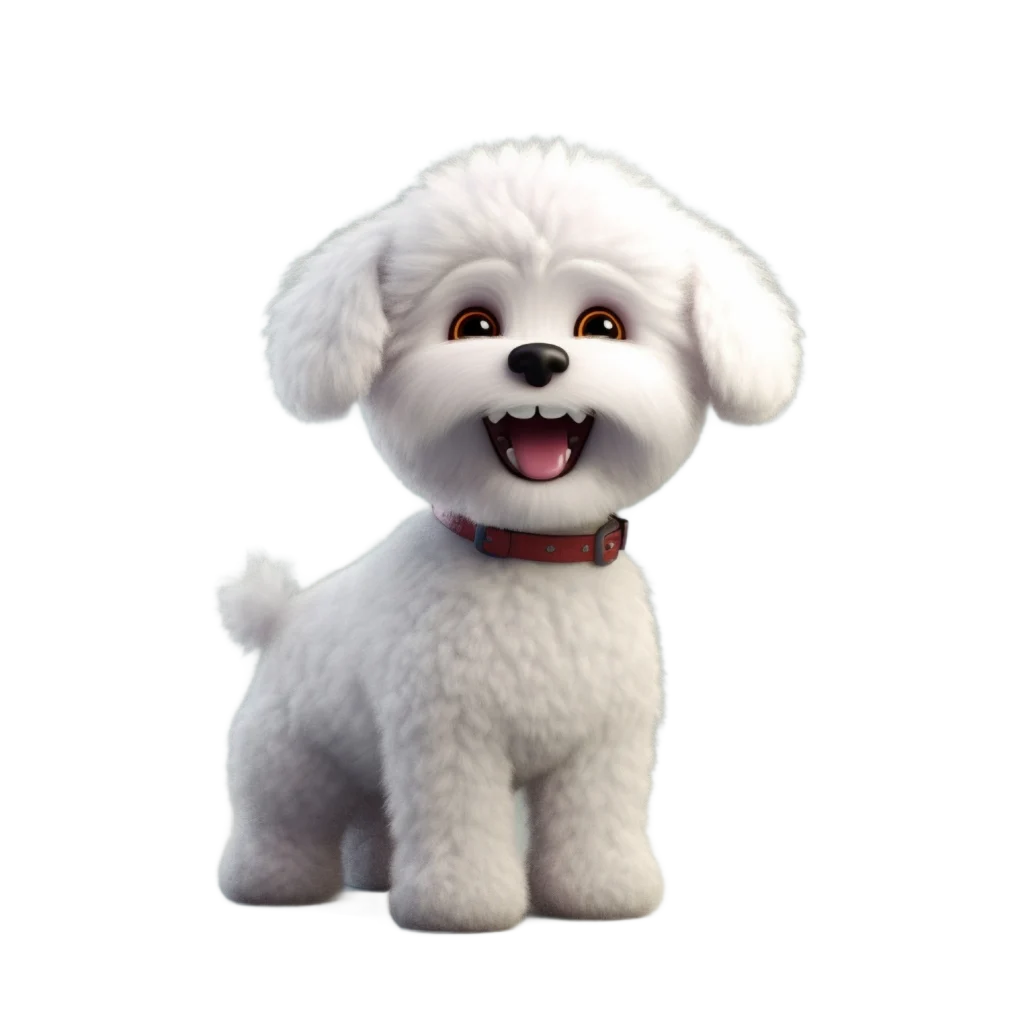 Caniche french poodle blanco