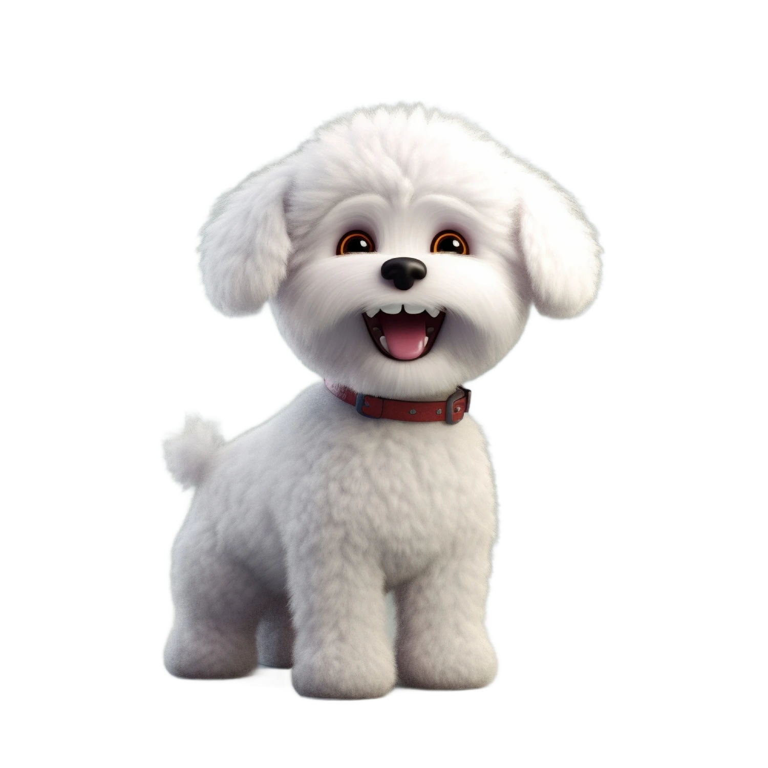 Caniche french poodle blanco