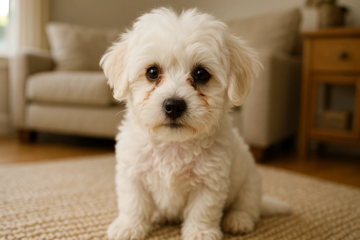Por qué mi perrito tiene manchas bajo los ojos